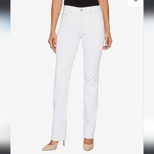 NYDJ Marilyn Straight in Optic White